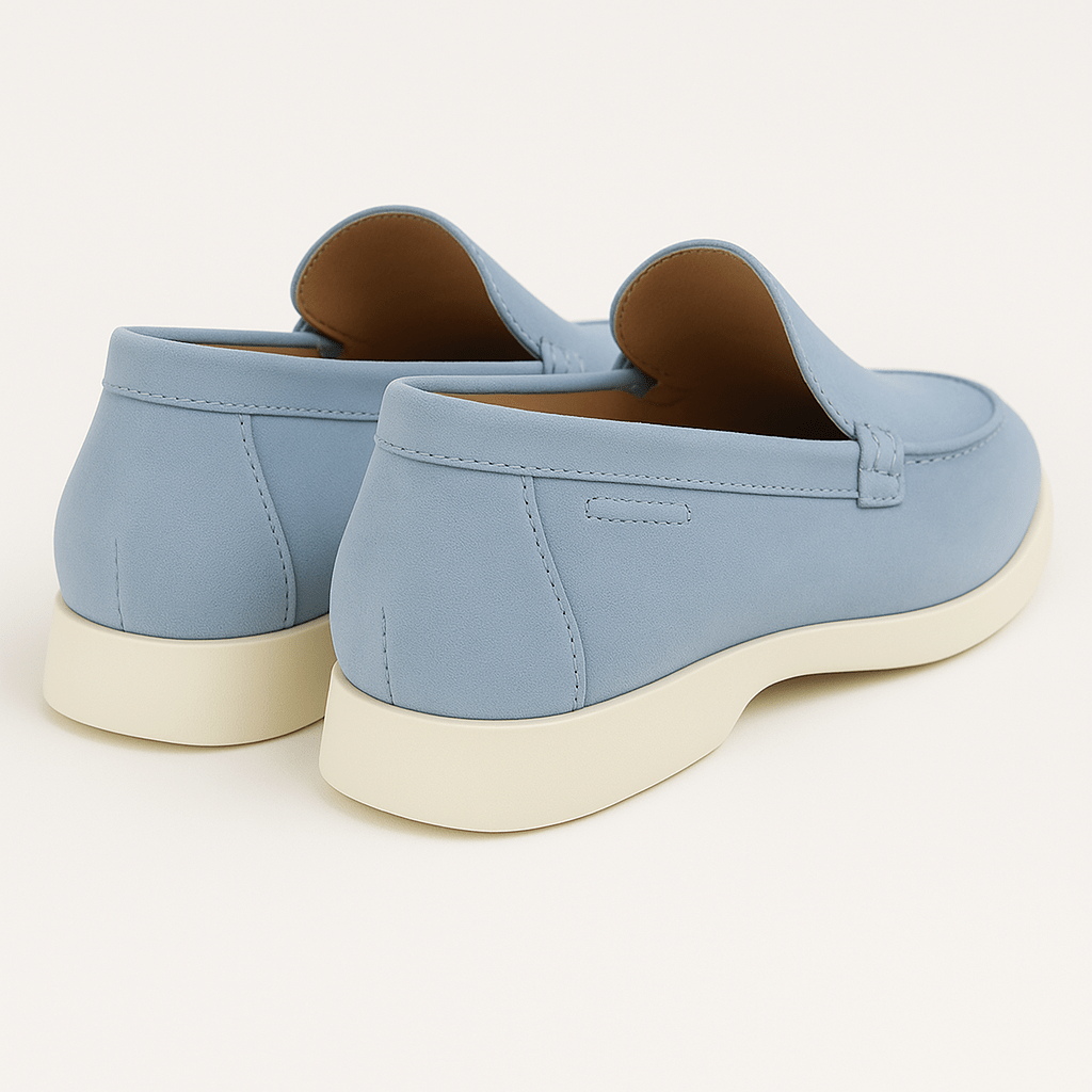 Σουέντ Loafers με Καθαρή Γραμμή
