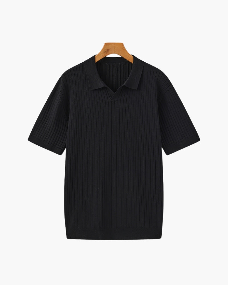 Πλεκτό Polo με Ρίγες