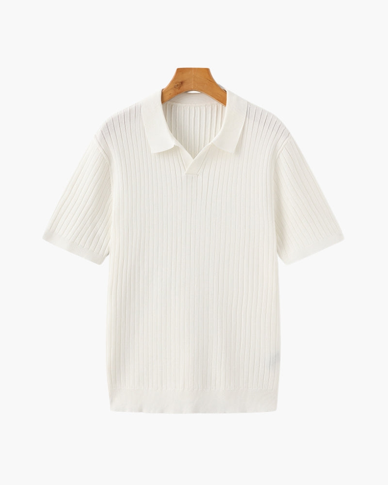 Πλεκτό Polo με Ρίγες