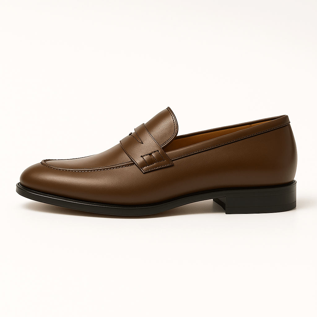 Δερμάτινα Loafers με Μεταλλική Αγκράφα