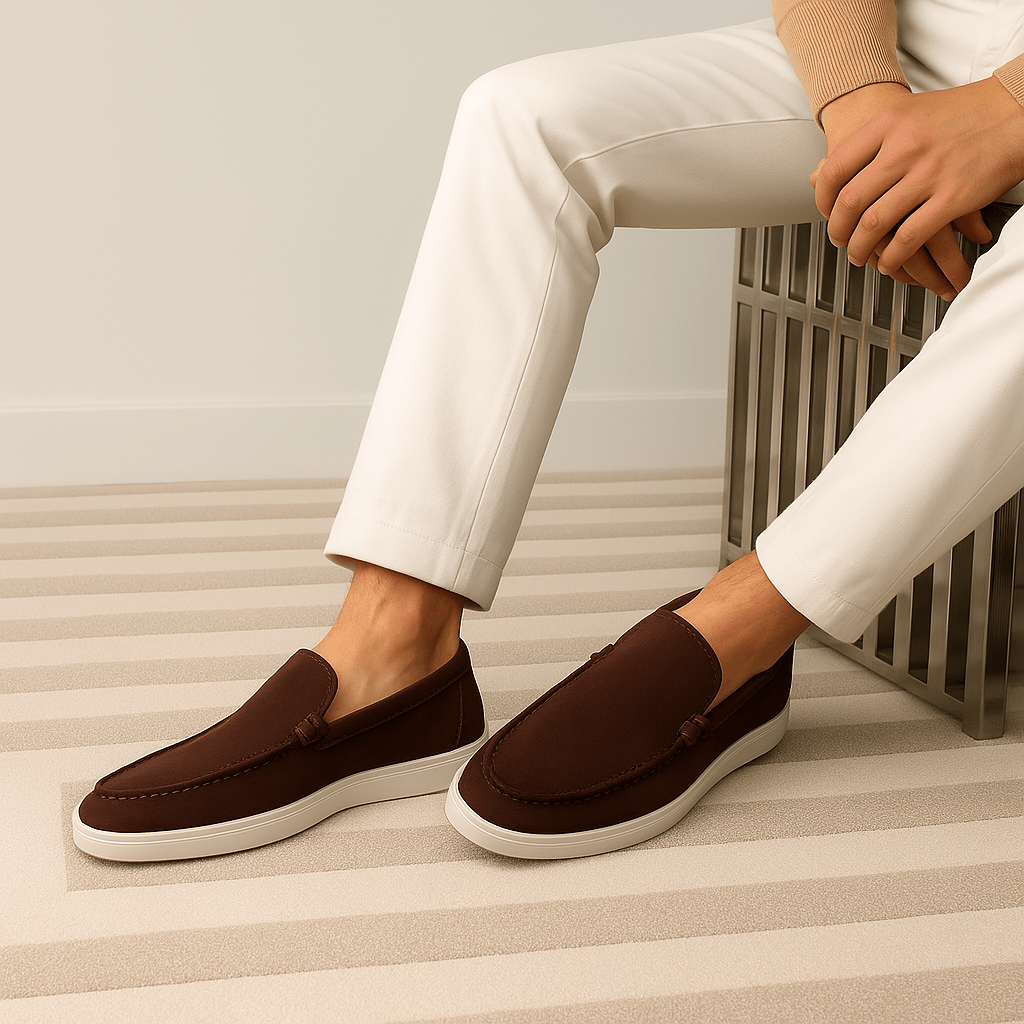 Κλασικά Δερμάτινα Loafers με Καθαρή Γραμμή