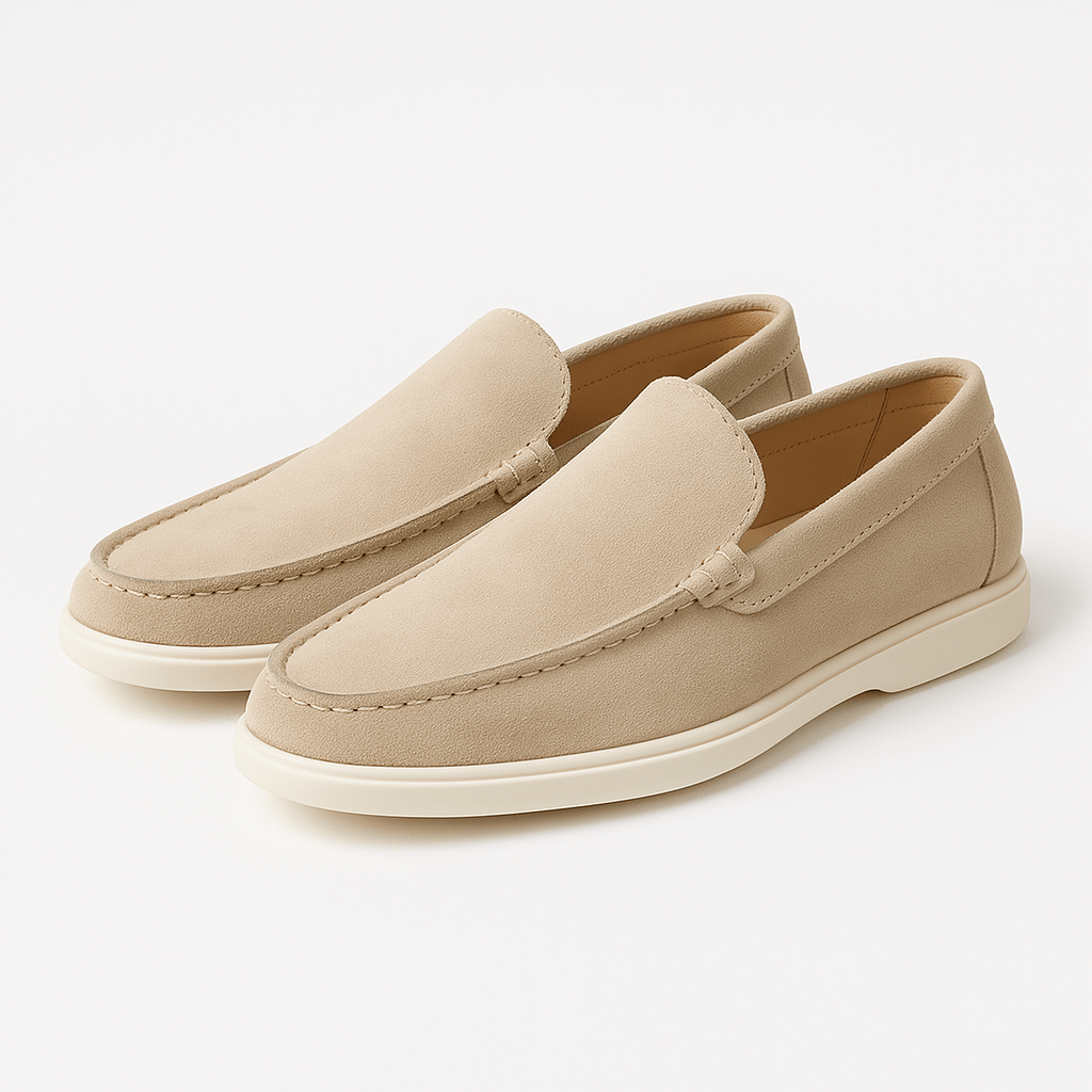 Κλασικά Δερμάτινα Loafers με Καθαρή Γραμμή