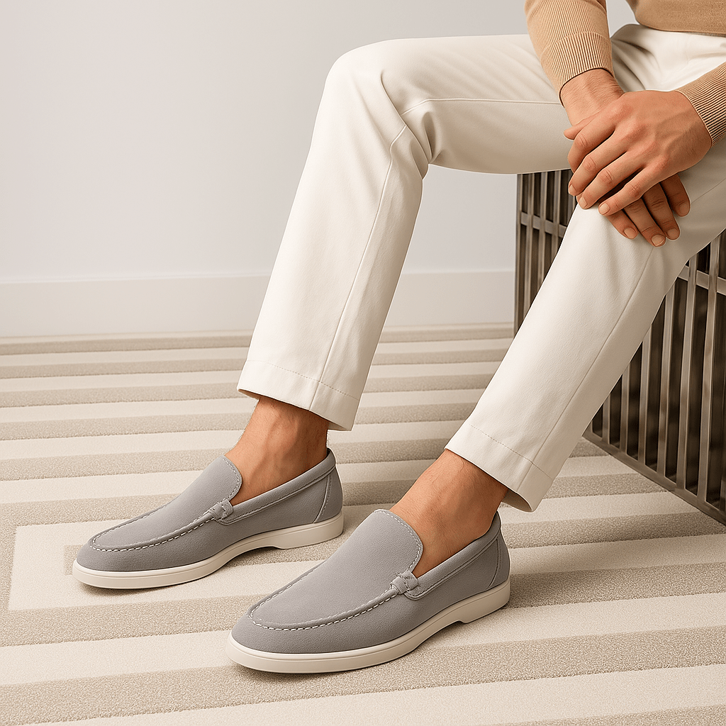 Κλασικά Δερμάτινα Loafers με Καθαρή Γραμμή