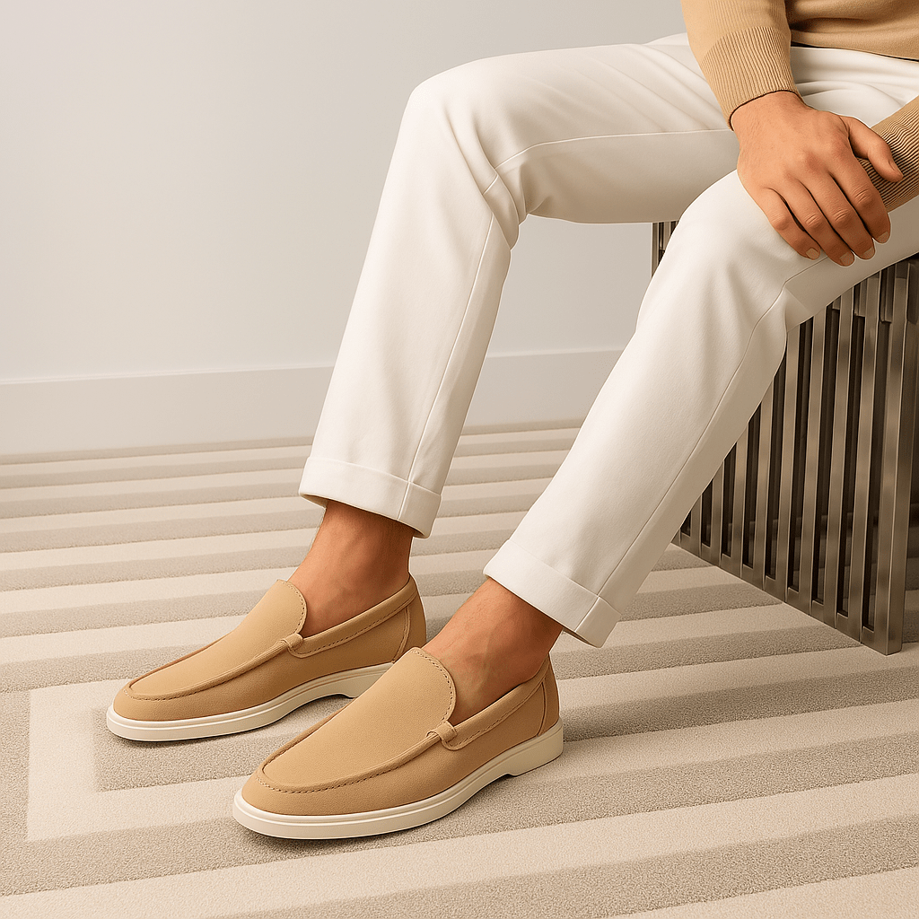 Κλασικά Δερμάτινα Loafers με Καθαρή Γραμμή