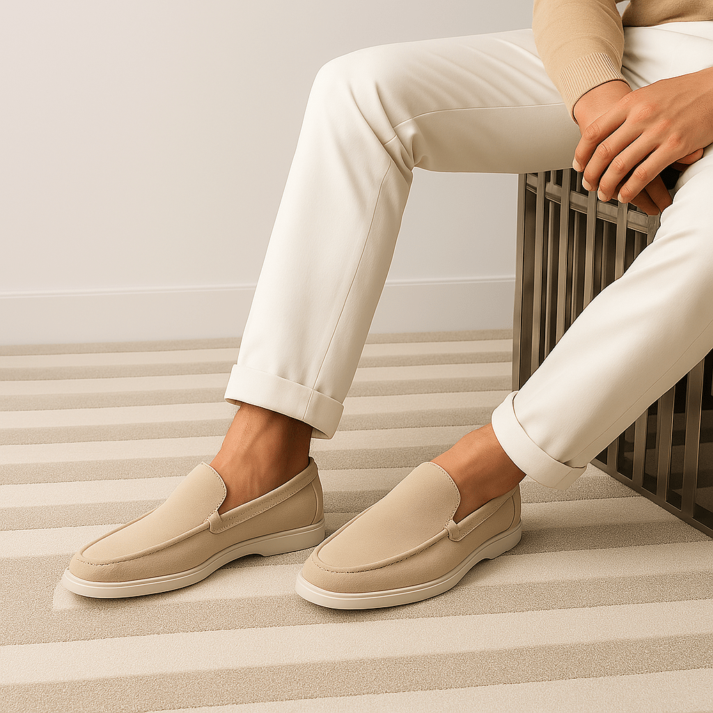 Κλασικά Δερμάτινα Loafers με Καθαρή Γραμμή
