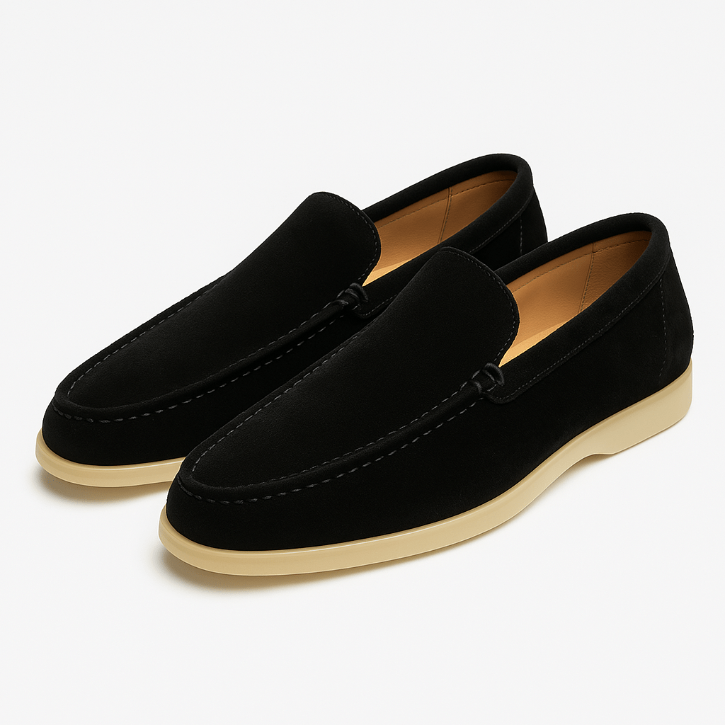 Κλασικά Δερμάτινα Loafers με Καθαρή Γραμμή