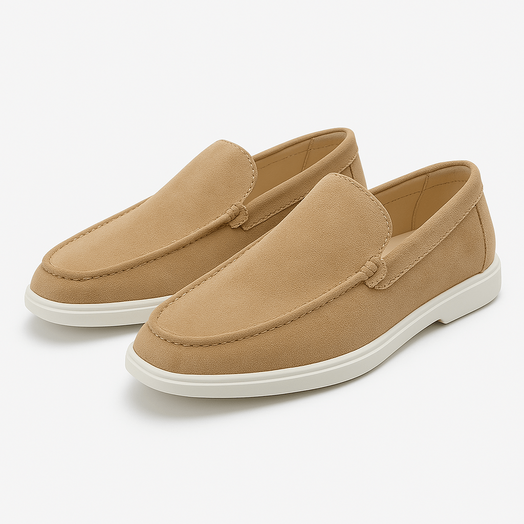 Κλασικά Δερμάτινα Loafers με Καθαρή Γραμμή