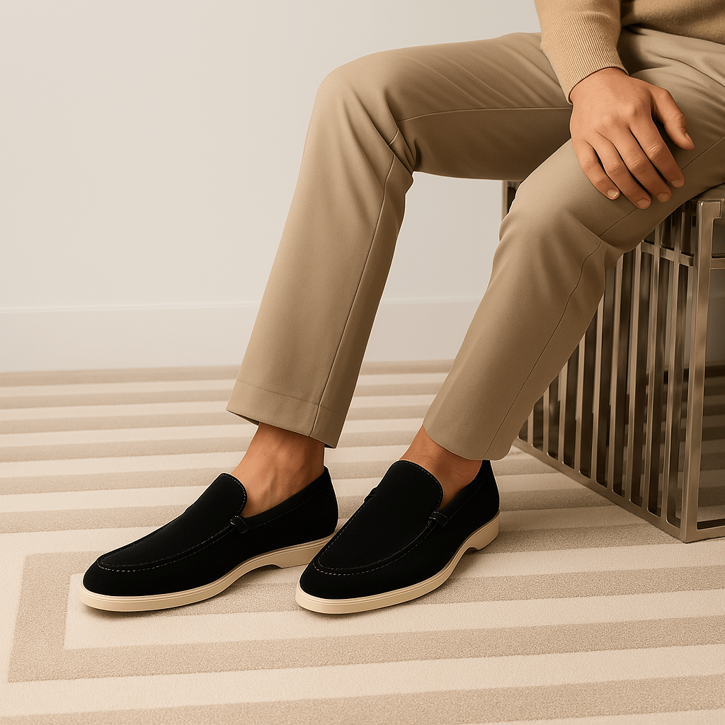 Κλασικά Δερμάτινα Loafers με Καθαρή Γραμμή