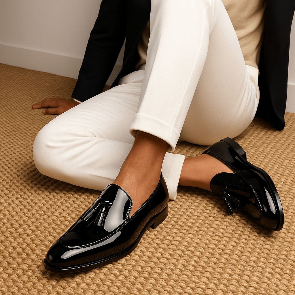 Ιταλικά Loafers με Γυαλιστερή Λάμψη