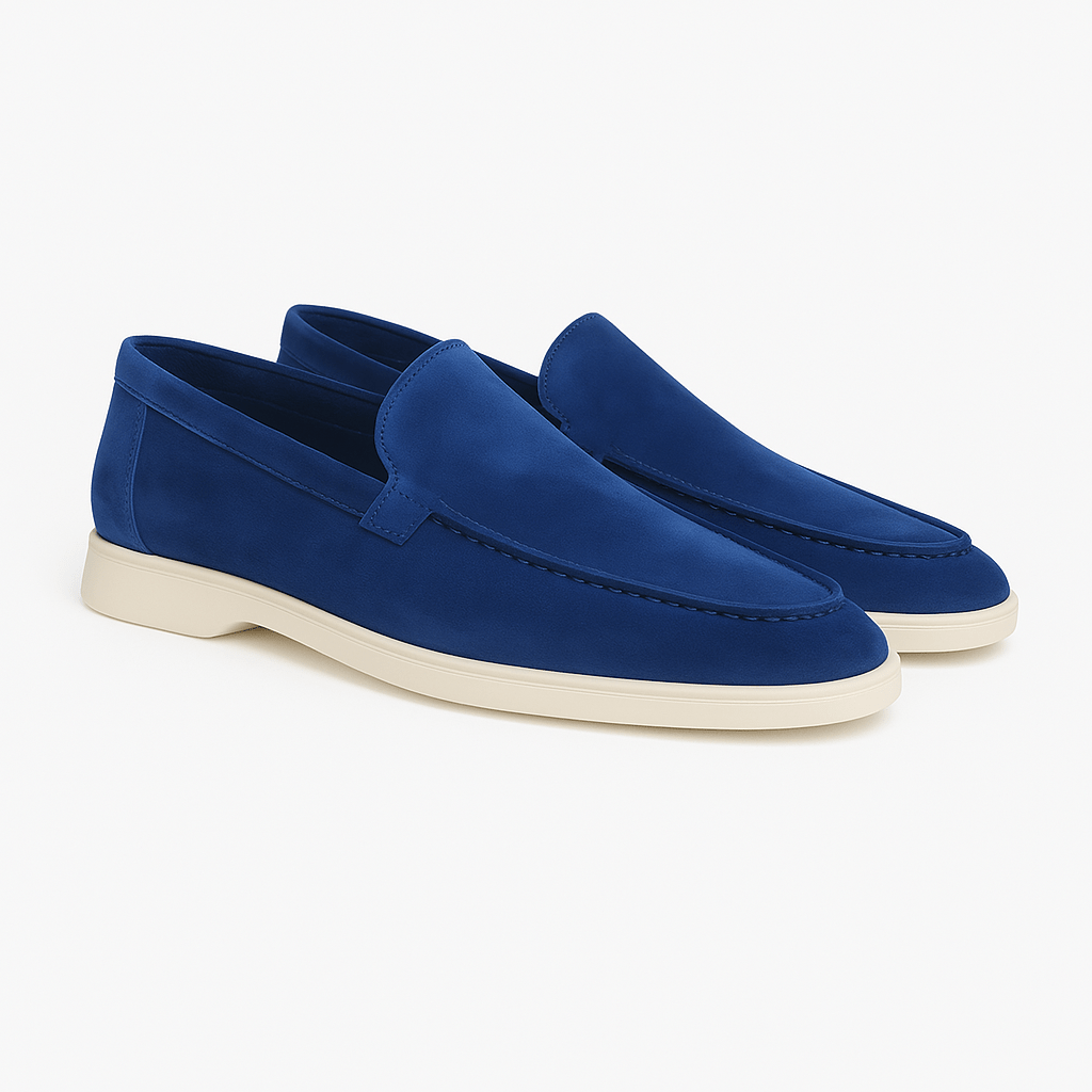 Σουέντ Loafers με Καθαρή Γραμμή