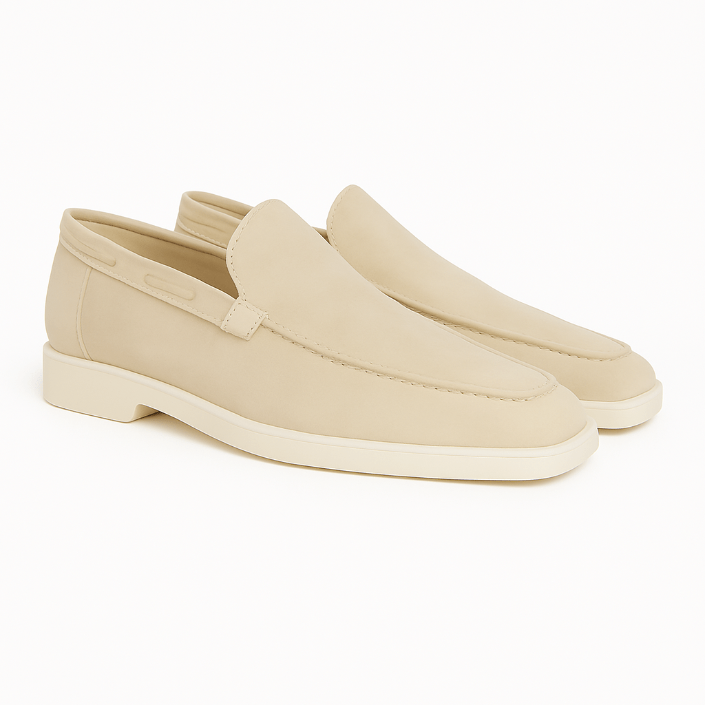 Σουέντ Loafers με Καθαρή Γραμμή