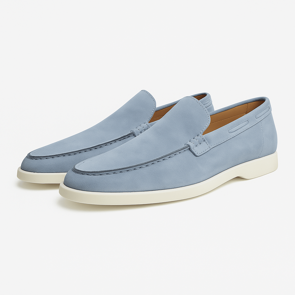 Σουέντ Loafers με Καθαρή Γραμμή