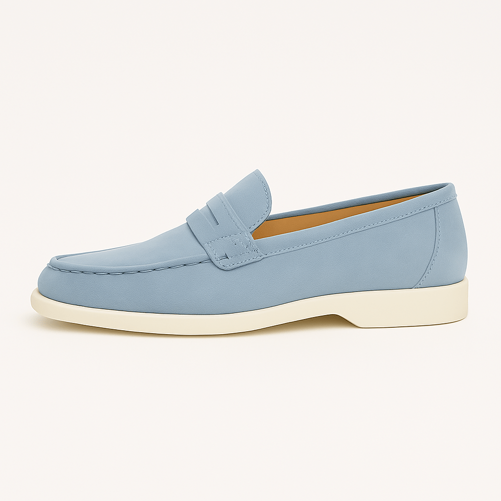 Σουέντ Loafers με Καθαρή Γραμμή