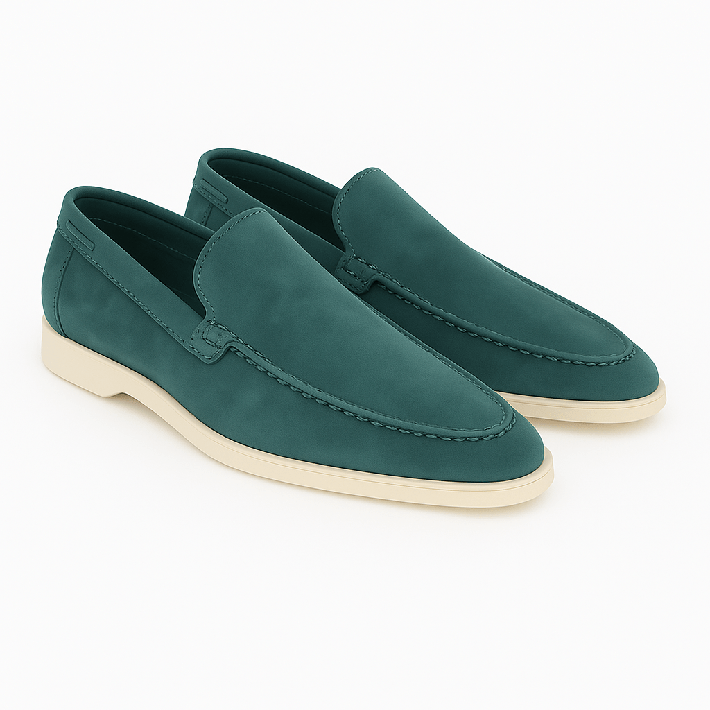 Σουέντ Loafers με Καθαρή Γραμμή
