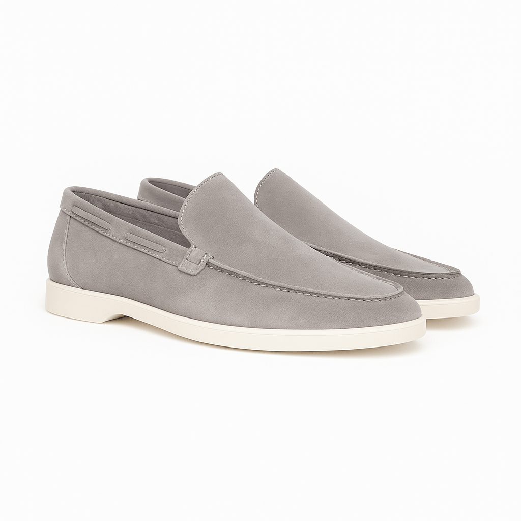 Σουέντ Loafers με Καθαρή Γραμμή