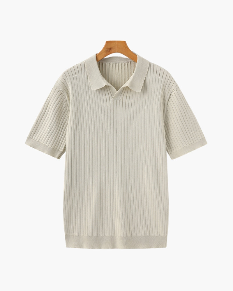 Πλεκτό Polo με Ρίγες