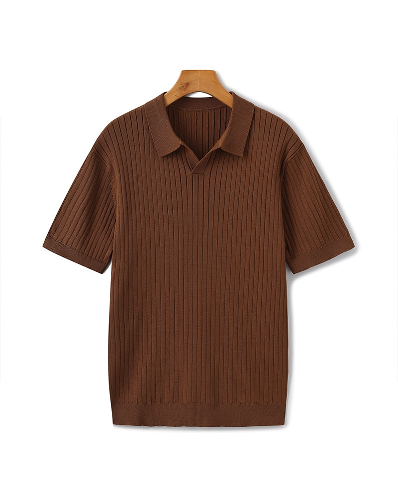 Πλεκτό Polo με Ρίγες